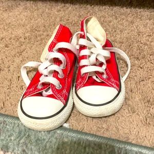Red toddler converse